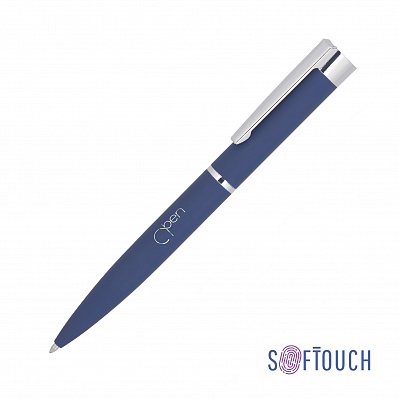 Ручка шариковая "Alice", покрытие soft touch  (Темно-синий)