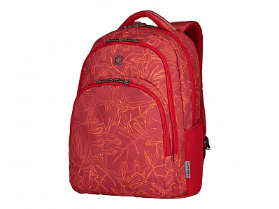 Рюкзак городской (Красный с рисунком)