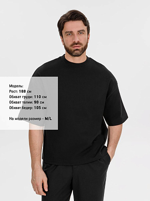 Футболка оверсайз Big Boss, черная