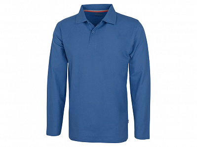 Рубашка поло Point мужская с длинным рукавом (Небесно-голубой)