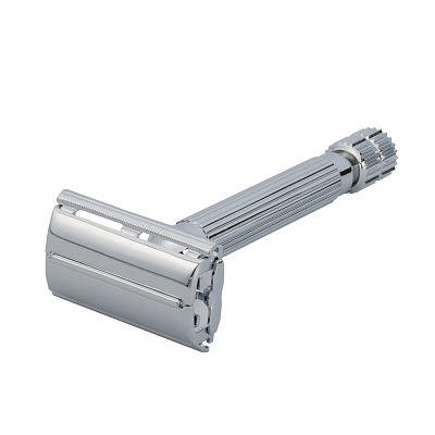 Станок Т-образный для бритья ERBE, нержавеющая сталь, хромированное покрытие, серебристый цвет, в картонной коробке