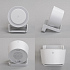 Bluetooth колонка-подставка "Smart Sound" с беспроводным (10W) зарядным устройством и лампой, белый - Фото 6
