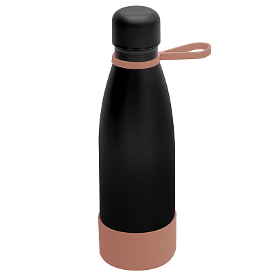 Термобутылка герметичная вакуумная Olivia To Go  (Чёрный/мокко)