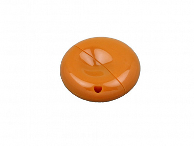 USB 2.0- флешка промо на 16 Гб круглой формы (Оранжевый)
