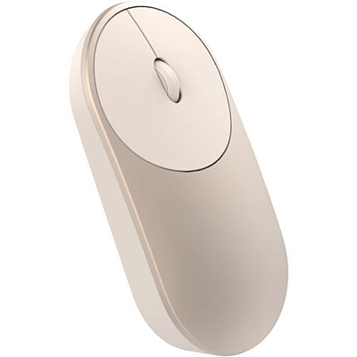 Мышь беспроводная Xiaomi Mi Portable Mouse, золото матовое