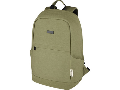 Противокражный рюкзак Joey для ноутбука 15,6 из переработанного брезента (Оливковый)