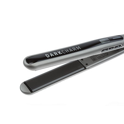 Щипцы для волос DEWAL BEAUTY Dark Charm, 25x110 мм, 40 Вт, серые