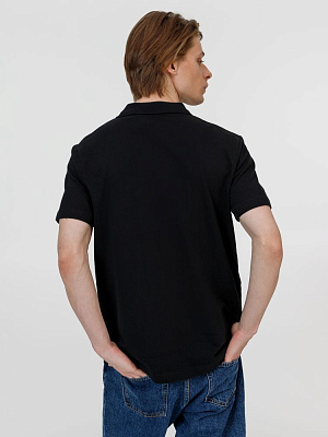 Рубашка поло унисекс Pulse, черная