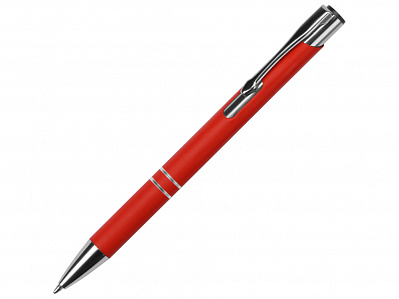 Ручка металлическая шариковая Legend Gum soft-touch (Красный)
