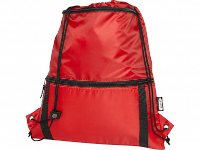 Изолированная сумка со шнурком Adventure из переработанных материалов (Красный)