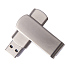 USB flash-карта SWING METAL (32Гб), серебристая, 5,3х1,7х0,9 см, металл - Фото 1