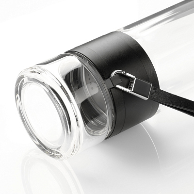 Бутылка стеклянная с двойными стенками Терсо (Terso), черная