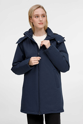 Куртка-парка унисекс Sfera, бежевая (Тёмно-синий)