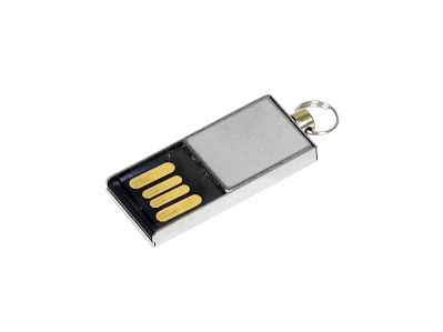 USB 2.0- флешка мини на 16 Гб с мини чипом (Серебристый)