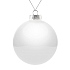 Елочный шар Finery Gloss, 10 см, глянцевый белый - Фото 1