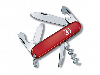 Нож перочинный Tourist, 84 мм, 12 функций (Красный)