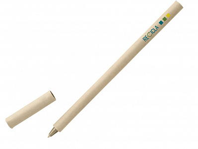 Шариковая ручка из крафт-бумаги RECICLA (Натуральный светлый)