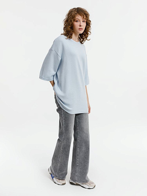 Джемпер с коротким рукавом Siluetti Volumica, светло-голубой