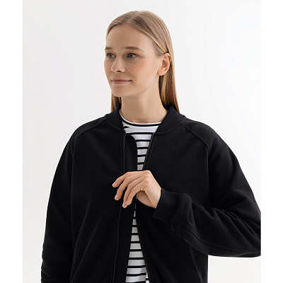 Толстовка на молнии, унисекс TORRES черная, размер M