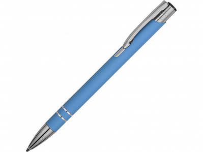 Ручка металлическая шариковая Cork (Голубой/серебристый)