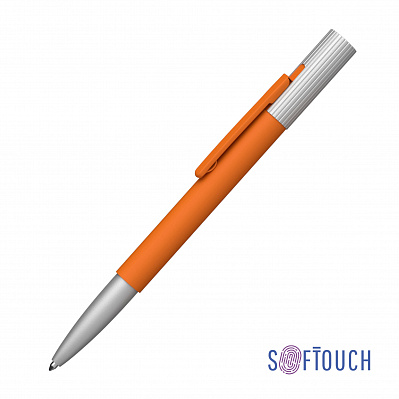 Ручка шариковая "Clas", покрытие soft touch  (Оранжевый)