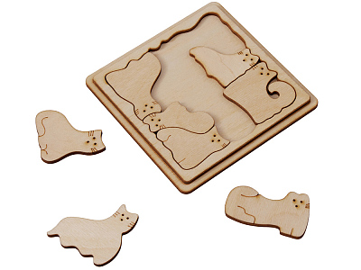 Деревянная головоломка Catgram