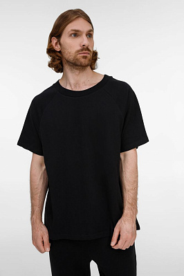 Футболка унисекс оверсайз T2, молочно-белая (Чёрный)