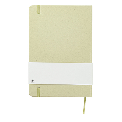 Блокнот из растительного сырья Tutti Frutti в твёрдом переплёте, киви