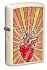 Зажигалка ZIPPO Heart Design с покрытием Cream Matte, латунь/сталь, кремовая, матовая, 38x13x57 мм - Фото 1