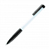 N13, ручка шариковая с грипом, пластик, белый, черный - Фото 1