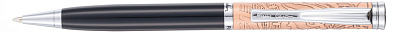 Ручка шариковая Pierre Cardin GAMME. Цвет - черный и медный. Упаковка Е или E-1 (Черный)