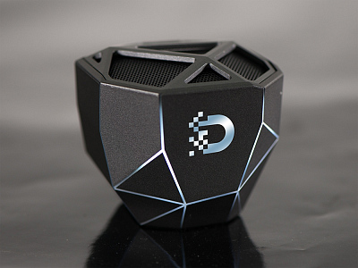 Портативная колонка Geo, белая подсветка