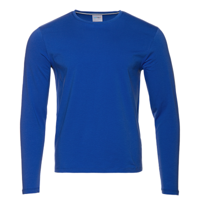 Футболка унисекс с длинным рукавом STAN хлопок/эластан 180, 35 (Синий)