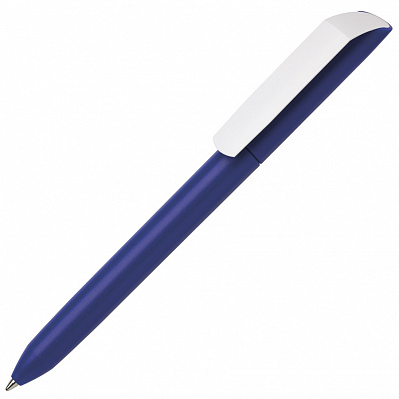 Ручка шариковая FLOW PURE с белым клипом (Синий)