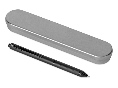Ручка мультисистемная металлическая System в футляре (Черный)