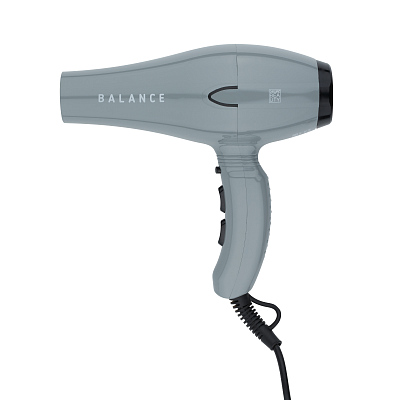 Фен DEWAL BEAUTY Balance Grey, серый, 2200 Вт, ионизация, 1 насадка