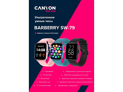 Умные часы Barberry SW-79, IP67
