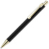 Ручка шариковая Lobby Soft Touch Gold, черная - Фото 1