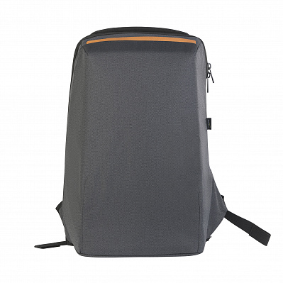 Рюкзак "City" с USB-разъемом  (Черный с коричневым)