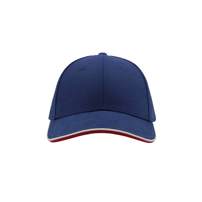 Бейсболка PILOT PIPING SANDWICH, 6 клиньев,  металлическая застежка