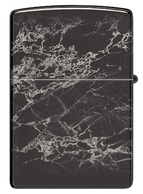 Зажигалка ZIPPO Classic с покрытием High Polish Black, латунь/сталь, черная, глянцевая, 38x13x57 мм