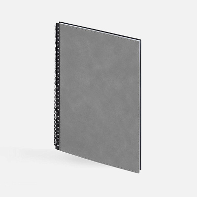 Ежедневник Notera Maxi, недатированный, серый