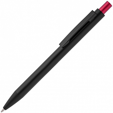 Ручка шариковая Chromatic, черная с красным (Красный)