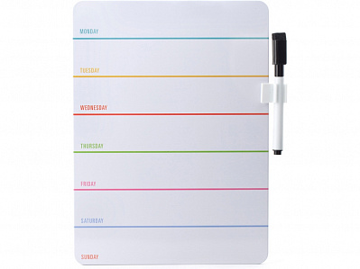Магнитная доска для заметок с маркером Erase Board (Белый, черный)