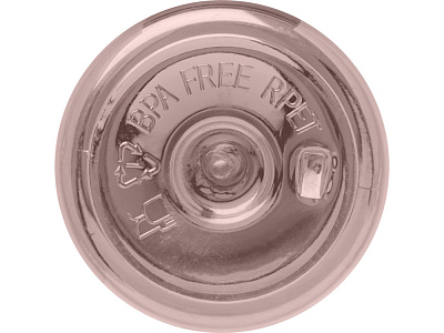 Бутылка для воды Скай, переработанный ПЭТ, 650 мл