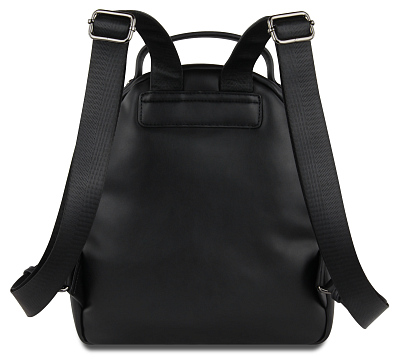 Рюкзак женский BUGATTI Cara, чёрный, полиуретан, 25,5х11х27,5 см, 7 л