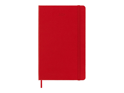 Записная книжка датированная А5 (Large) Classic на 2024 г. (Красный)