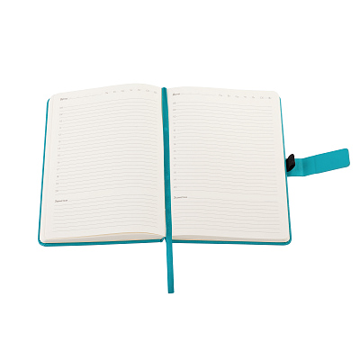 Ежедневник недатированный "Монти", формат А5, бирюзовый