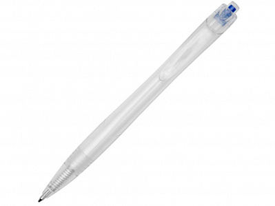 Ручка шариковая Honua из переработанного ПЭТ (Прозрачный/ярко-синий)