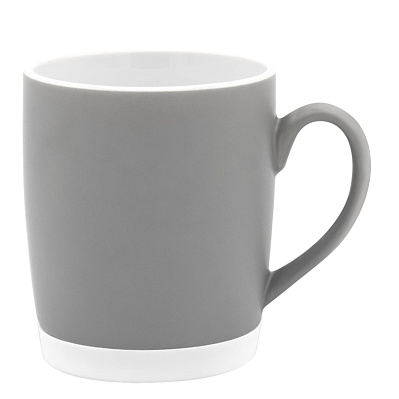 Кружка Make Me To Go, серая/белая (Серый/белый)